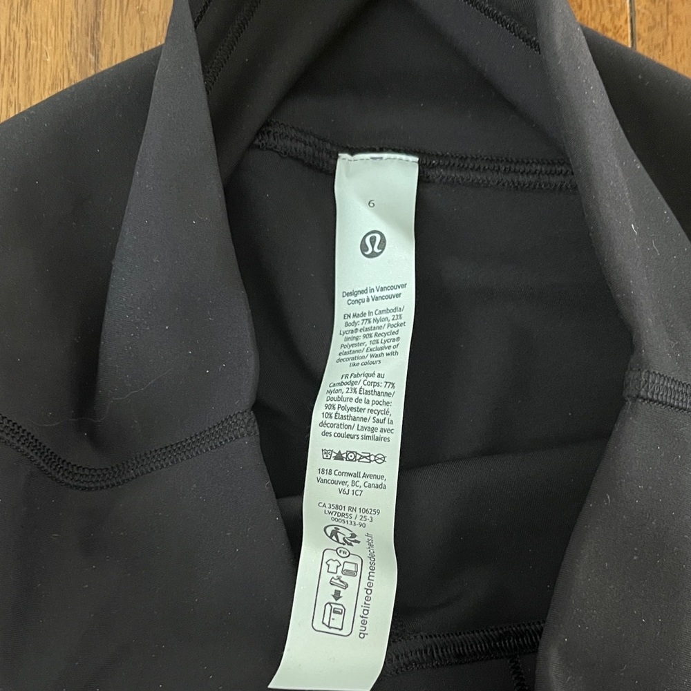 lululemon athletica Black High-Rise Bike Shorts - Picture 2 of 3